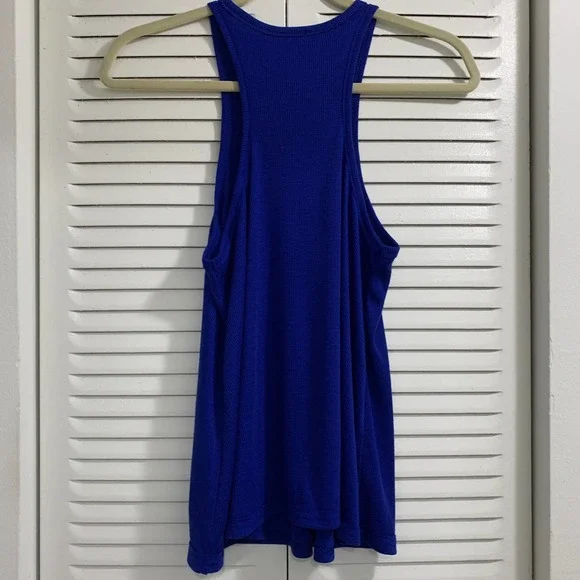 🛑SOLD🛑 Free People Rib Tank Blue Size XS - Picture 5 of 5